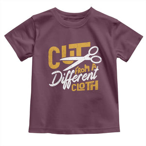 Hip Hop Toddler T Shirt Cut From A Different Cloth TS09 Maroon Print Your Wear