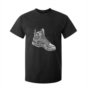 Sneaker Lover T Shirt For Kid Graphic New York Travel SNKR TS09 Black Print Your Wear