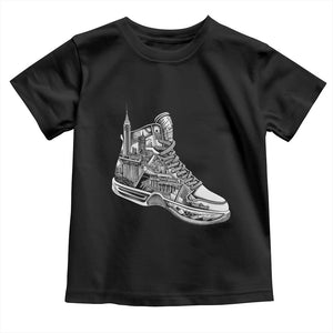 Sneaker Lover Toddler T Shirt Graphic New York Travel SNKR TS09 Black Print Your Wear