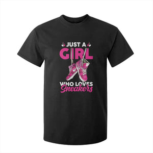 Just A Girl Who Loves Sneakers T Shirt For Kid TS09 Black Print Your Wear