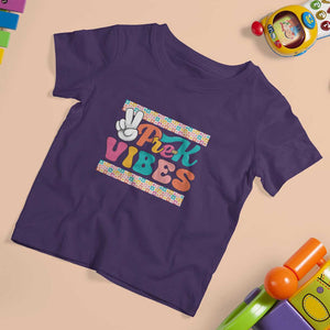 Pre-K Vibes Teacher Kids Back To School T Shirt For Kid TS09 Purple Print Your Wear