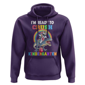 I'm Ready To Crush Kindergarden Hoodie Funny Monster Truck Dinosaur Unicorn TS09 Purple Print Your Wear