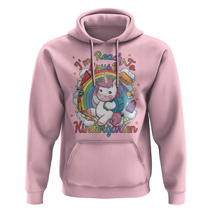 I'm Ready To Crush Kindergarden Hoodie Rainbow Unicorn Back To School TS09 Light Pink Print Your Wear