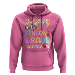 Hello Second Grade Groovy Back To School Hoodie TS09 Azalea Print Your Wear