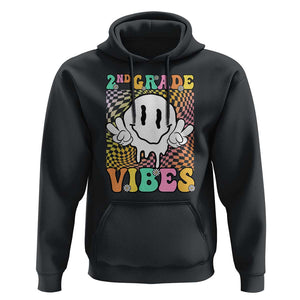 2nd Grade Vibes Hoodie Retro Groovy Back To School TS09 Black Print Your Wear