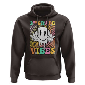 2nd Grade Vibes Hoodie Retro Groovy Back To School TS09 Dark Chocolate Print Your Wear