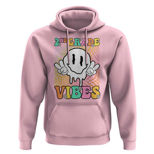 2nd Grade Vibes Hoodie Retro Groovy Back To School TS09 Light Pink Print Your Wear