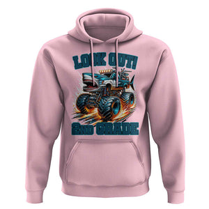 Look Out 2nd Grade Monster Truck Hoodie TS09 Light Pink Print Your Wear