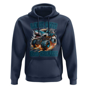 Look Out 2nd Grade Monster Truck Hoodie TS09 Navy Print Your Wear