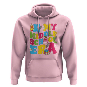 In My Middle School Era Retro Groovy Hoodie TS09 Light Pink Print Your Wear