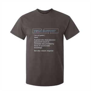 Funny Tech Support Description T Shirt For Kid TS09 Dark Chocolate Print Your Wear