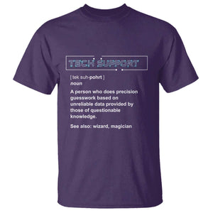 Funny Tech Support Description T Shirt TS09 Purple Print Your Wear