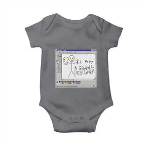 Funny I Am A Graphic Designer Baby Onesie TS09 Charcoal Print Your Wear