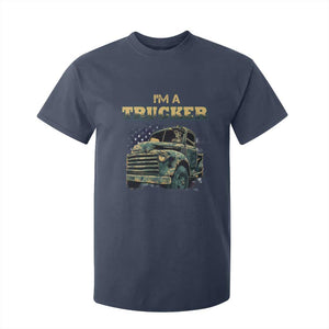 Truck Driver T Shirt For Kid I'm A Trucker TS09 Navy Print Your Wear