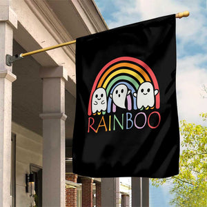 Funny Halloween Garden Flag Rainboo Cute Ghost Rainbow TS09 Print Your Wear