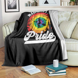 Funny Halloween LGBT Throw Blanket Ride With Pride Witch Rainbow TS09 Print Your Wear