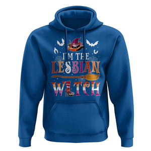 Funny Halloween LGBT Hoodie I'm The Lesbian Witch Spooky Season TS09 Royal Blue Print Your Wear