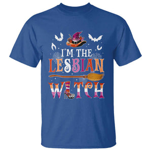 Funny Halloween LGBT T Shirt I'm The Lesbian Witch Spooky Season TS09 Royal Blue Print Your Wear