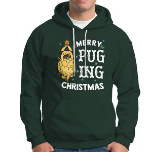 Merry Pugging Christmas Dog Pugmas Pug Xmas Hoodie TS09 Printyourwear
