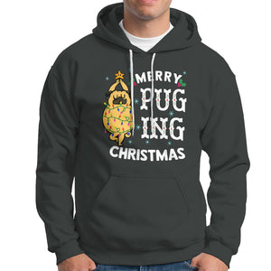 Merry Pugging Christmas Dog Pugmas Pug Xmas Hoodie TS09 Printyourwear
