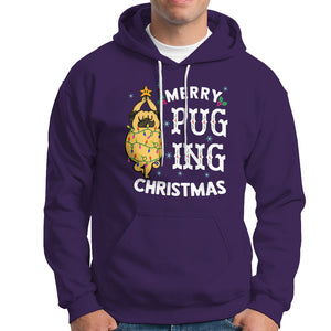 Merry Pugging Christmas Dog Pugmas Pug Xmas Hoodie TS09 Printyourwear
