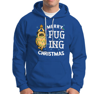 Merry Pugging Christmas Dog Pugmas Pug Xmas Hoodie TS09 Printyourwear