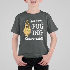 Merry Pugging Christmas Dog Pugmas Pug Xmas T Shirt For Kid TS09 Printyourwear