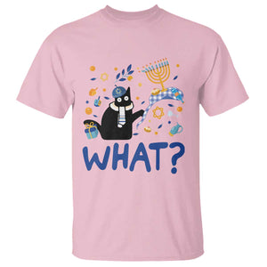 Funny Hanukkah Cat What T Shirt TS09 Light Pink Print Your Wear