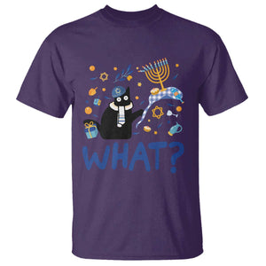 Funny Hanukkah Cat What T Shirt TS09 Purple Print Your Wear