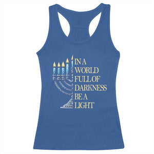Be A Light Hanukkah Racerback Tank Top TS09 Royal Blue Print Your Wear