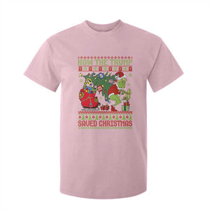 Funny Xmas Trump T Shirt For Kid How The Trump Saved Christmas TS09 Light Pink Print Your Wear