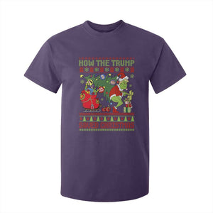 Funny Xmas Trump T Shirt For Kid How The Trump Saved Christmas TS09 Purple Print Your Wear