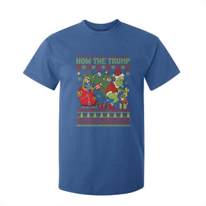 Funny Xmas Trump T Shirt For Kid How The Trump Saved Christmas TS09 Royal Blue Print Your Wear