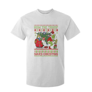 Funny Xmas Trump T Shirt For Kid How The Trump Saved Christmas TS09 White Print Your Wear