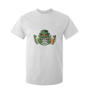 St Patrick's Day T Shirt For Kid Irish Beer Funny Skeleton Drinking TS09 White Print Your Wear