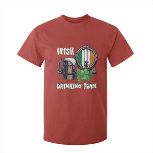 St Patrick's Day T Shirt For Kid Beer Drinking Team Ireland Flag TS09 Red Print Your Wear