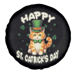 St Patrick's Day Spare Tire Cover Happy St.Catrick's Lucky Cat Shamrock Cute Kitty TS09 Print Your Wear