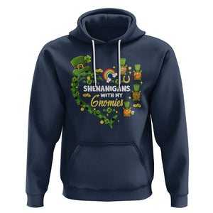St. Patrick's Day Hoodie Shenanigans With My Gnomies Shamrock Gnome TS09 Navy Printyourwear