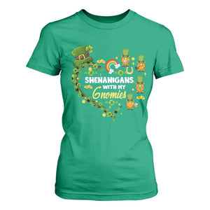 St Patrick's Day T Shirt For Women Shenanigans With My Gnomies Shamrock Gnome TS09 Irish Green Print Your Wear