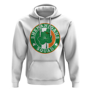 St. Patrick's Day Hoodie Shenanigans Squad Funny Matching Group TS09 White Printyourwear