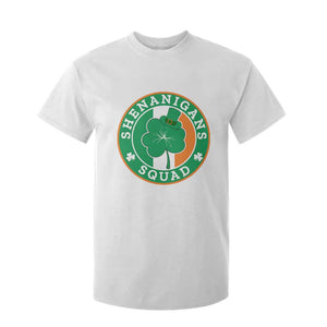 St Patrick's Day T Shirt For Kid Shenanigans Squad Funny Matching Group TS09 White Print Your Wear