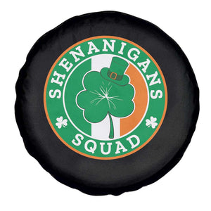 St Patrick's Day Spare Tire Cover Shenanigans Squad Funny Matching Group TS09 Print Your Wear