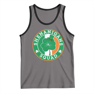 St Patrick's Day Tank Top Shenanigans Squad Funny Matching Group TS09 Deep Heather Black Print Your Wear