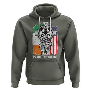 Irish By Blood American By Birth Patriot By Choice Hoodie TS09 Military Green Printyourwear