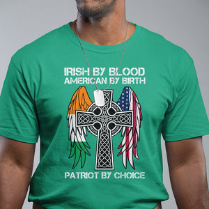 Irish By Blood American By Birth Patriot By Choice T Shirt TS09 Irish Green Printyourwear