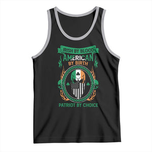Irish By Blood American By Birth Patriot By Choice Tank Top TS09 Black Athletic Heather Print Your Wear