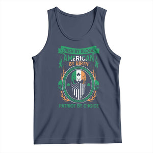 Irish By Blood American By Birth Patriot By Choice Tank Top TS09 Navy Print Your Wear