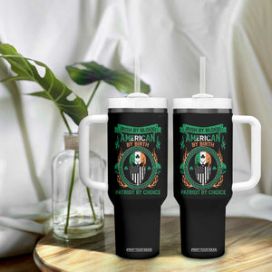 Irish By Blood American By Birth Patriot By Choice Tumbler With Handle TS09 Print Your Wear