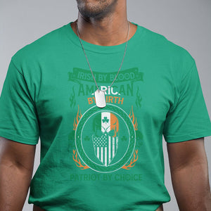 Irish By Blood American By Birth Patriot By Choice T Shirt TS09 Irish Green Printyourwear
