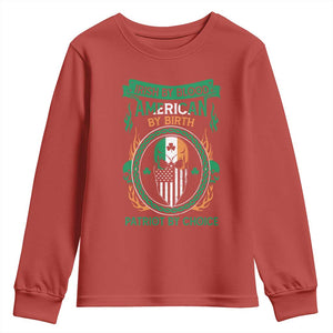 Irish By Blood American By Birth Patriot By Choice Youth Sweatshirt TS09 Red Print Your Wear